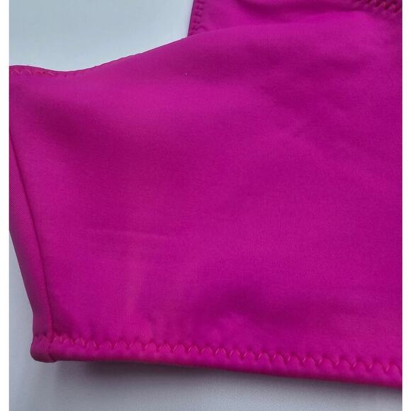 Good American Women's Fuchsia Pink Bikini Top XS/0 & High Rise Bottoms M/2 NWT - Picture 16 of 16